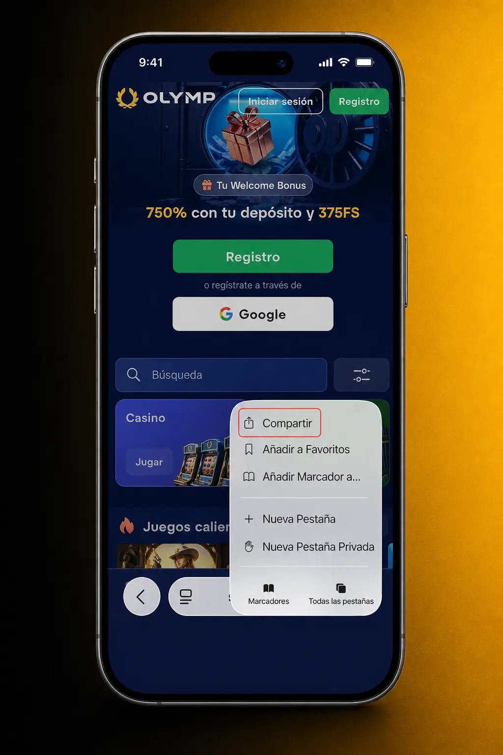 Pasos para descargar e instalar Aviator de Olymp Casino en iOS desde un enlace directo sin usar la App Store.